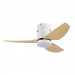 Ventilador Borax DC Blanco-Haya 101Ø 20w 3 Aspas Mando Memoria y Temporizador 206691368