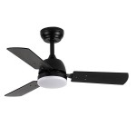 Ventilador Portico DC Negro 91Ø 20w 3Aspas Reversibles Mando Memoria y Temporizador 206991309