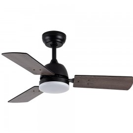 Ventilador Portico DC Negro 91Ø 20w 3Aspas Reversibles Mando Memoria y Temporizador 206991309