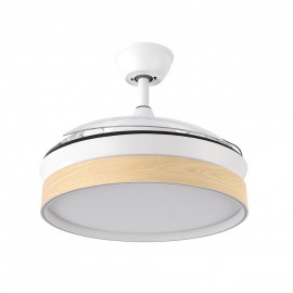 Ventilador Mini Iglu DC Blanco-Haya Plegable 91Ø 72w Mando Memoria y Temporizador 207099068