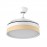 Ventilador Mini Iglu DC Blanco-Haya Plegable 91Ø 72w Mando Memoria y Temporizador 207099068