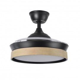 Ventilador Mini Iglu DC Negro-Haya Plegable 91Ø 72w Mando Memoria y Temporizador 207099088