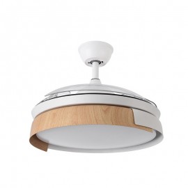 Ventilador Provenza DC Blanco-Haya Plegable 107Ø 72w 3 Aspas Mando Memoria y Temporizador 207191368