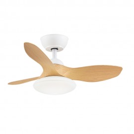 Ventilador Paramo DC Blanco-Haya 82Ø 36w 3Aspas Mando Memoria y Temporizador 207291368