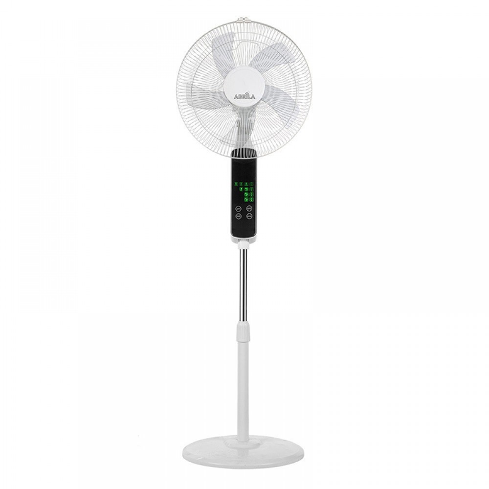 Ventilador Rodium Blanco De Pie 43Ø 45w 5Aspas Oscilante Mando y Temporizador 207641001