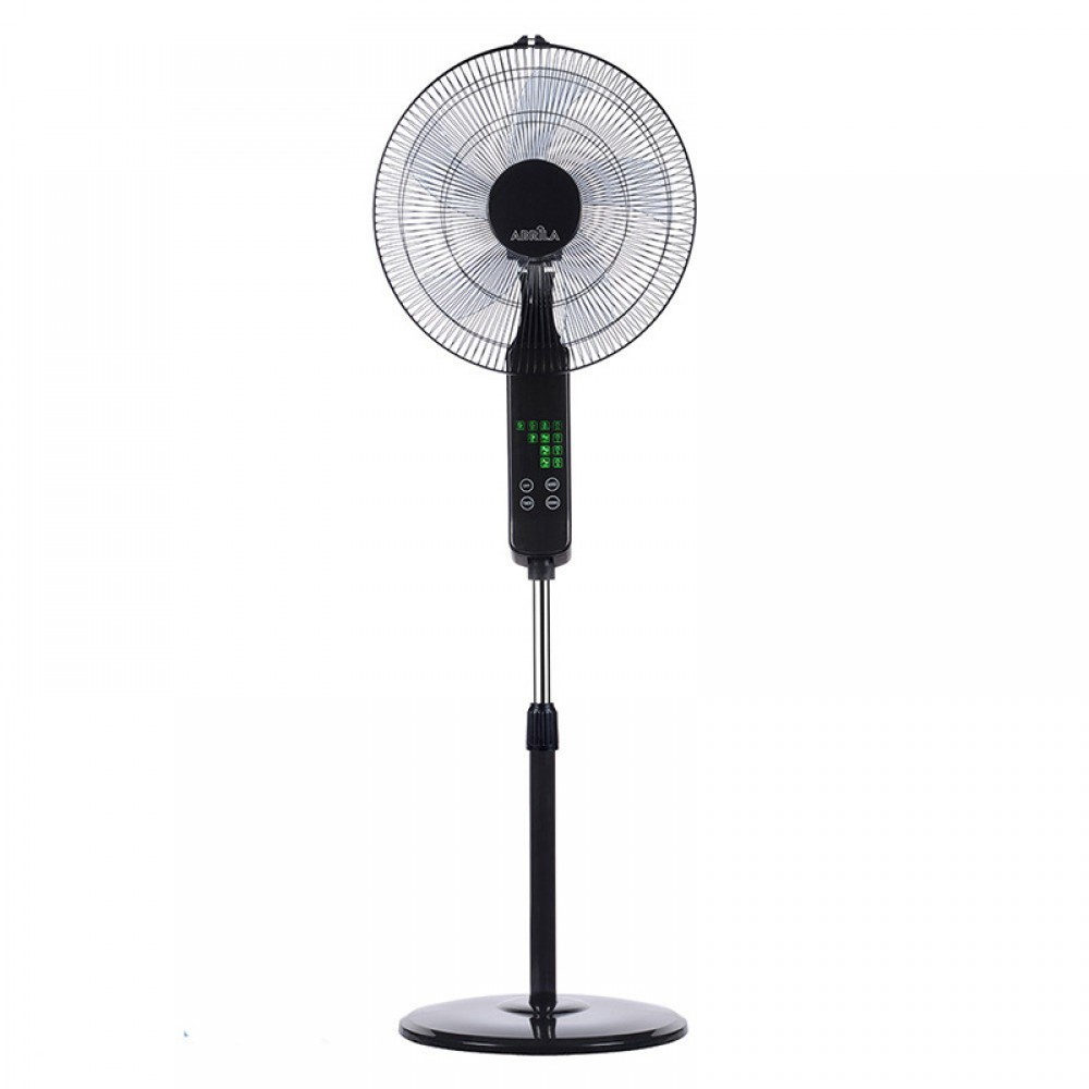 Ventilador Rodium Negro De Pie 43Ø 45w 5Aspas Oscilante Mando y Temporizador 207641009