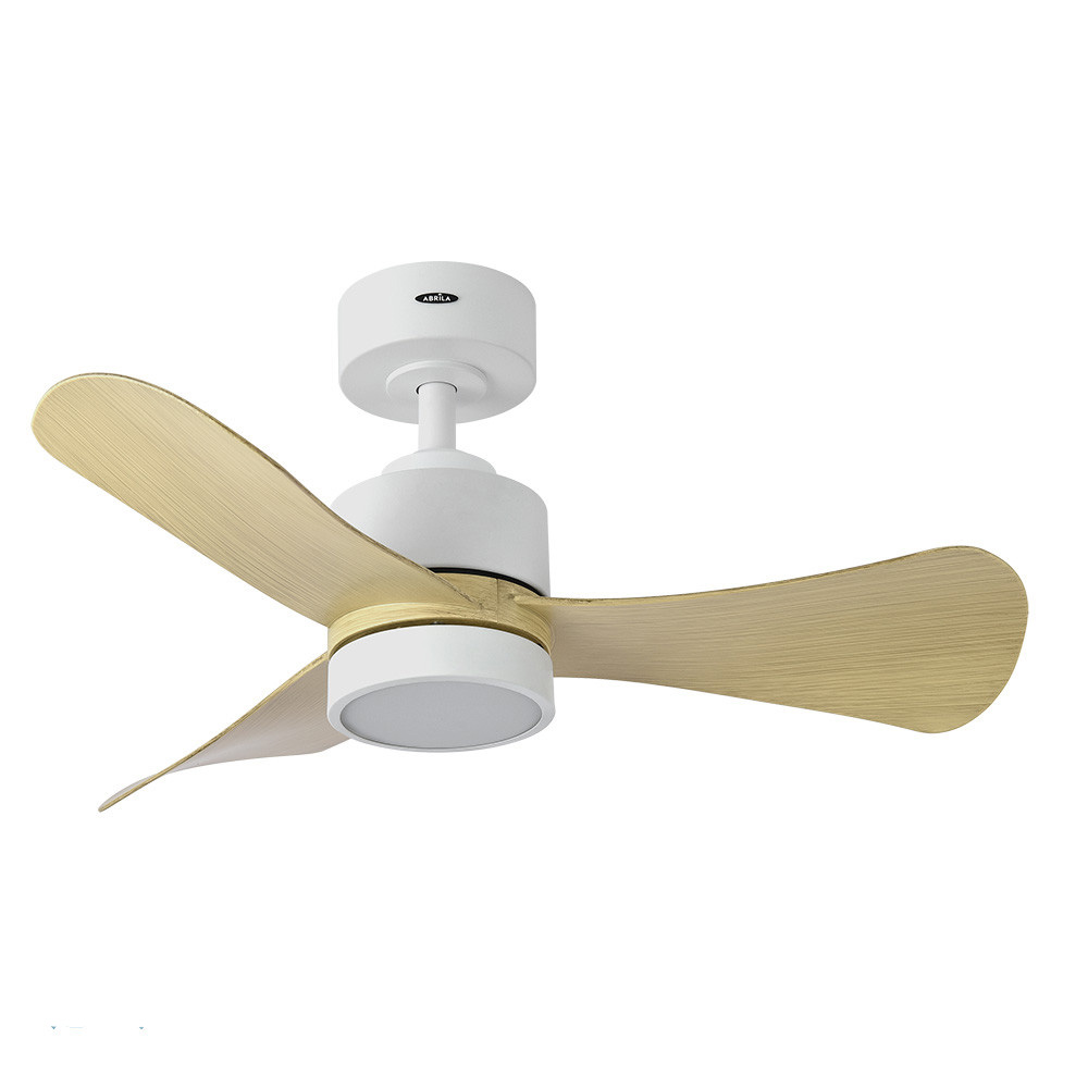 Ventilador Zepelin DC Blanco-Haya 91Ø 18w 3Aspas Mando Memoria y Temporizador 207791368