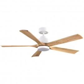 Ventilador Cairo DC Blanco-Haya 132Ø 24w 5Aspas Mando Memoria y Temporizador 208091568