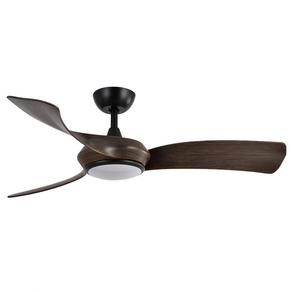 Ventilador Cerdeña DC Negro-Roble 132Ø 30w 3Aspas Mando Regulable Memoria y Temporizador 208291336