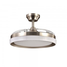 Ventilador Zenit DC Niquel Plegable 107Ø 72w 3aspas Mando Memoria Y Temporizador 208491303