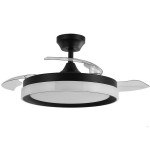 Ventilador Zenit DC Negro Plegable 107Ø 72w 3aspas Mando Memoria Y Temporizador 208491309