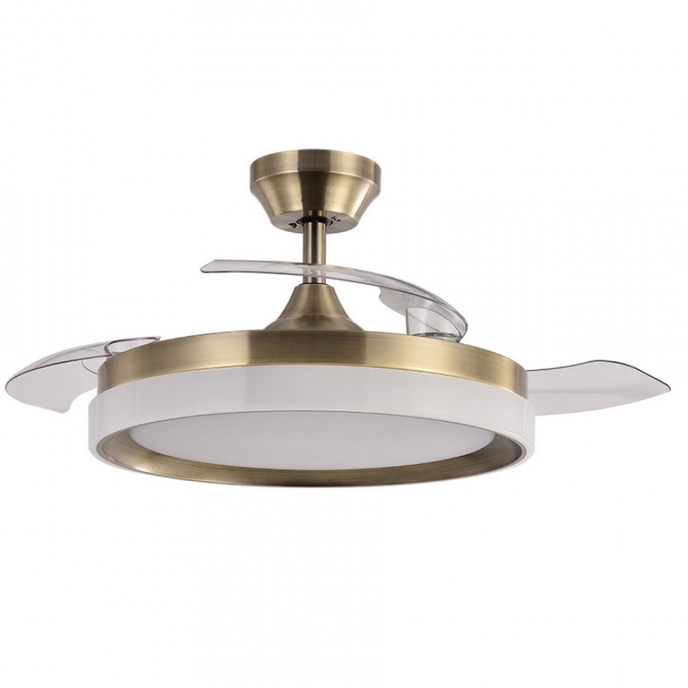 Ventilador Zenit DC Cuero Plegable 107Ø 72w 3aspas Mando Memoria Y Temporizador 208491314