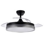 Ventilador Escarcha Dc Negro-Gris Plegable 107Ø 72w 3aspas Mando Memoria Y Temporizador 208591309