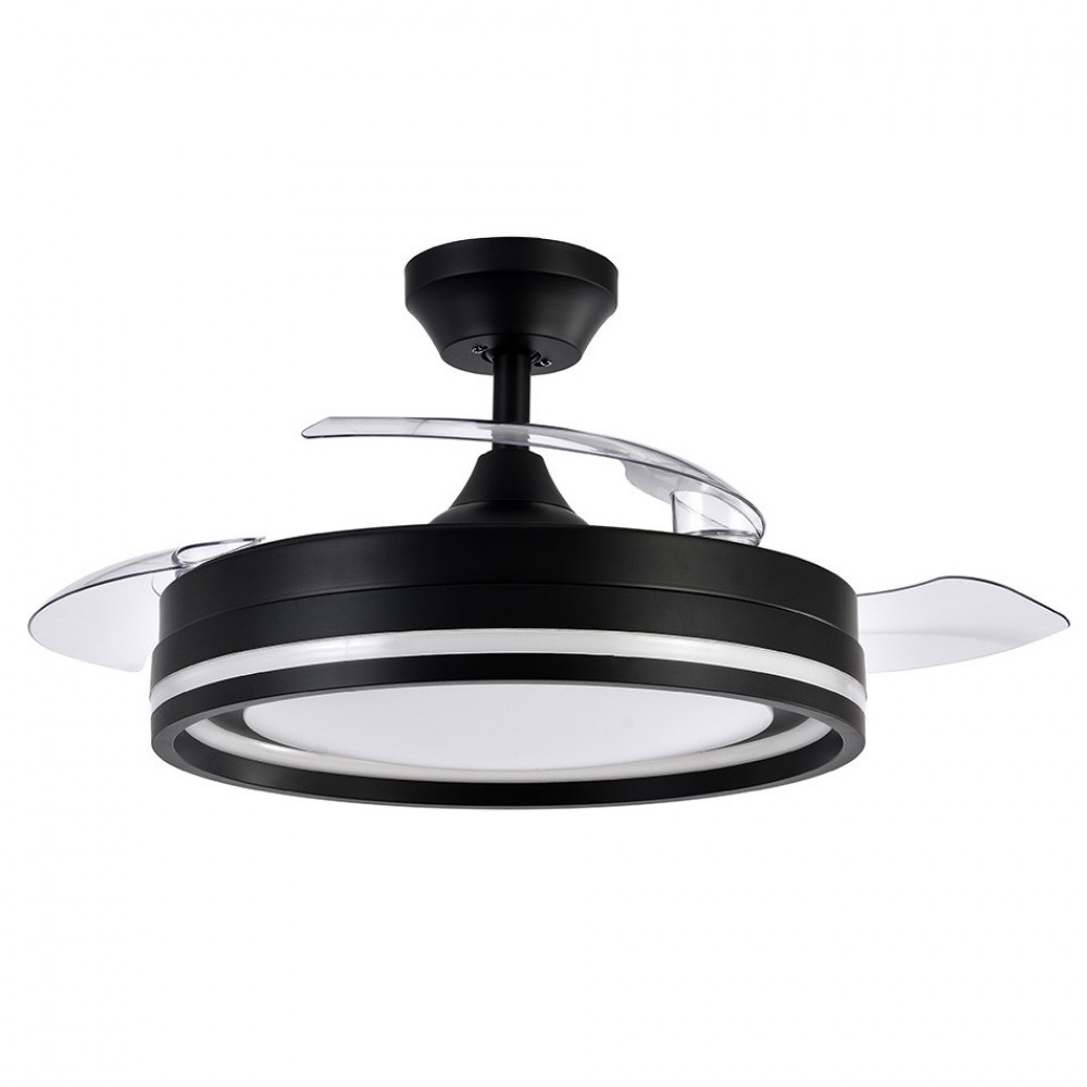 Ventilador Cerrato Dc Negro Plegable 107Ø 72w 3aspas Mando Memoria Y Temporizador 208691309