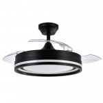 Ventilador Cerrato Dc Negro Plegable 107Ø 72w 3aspas Mando Memoria Y Temporizador 208691309