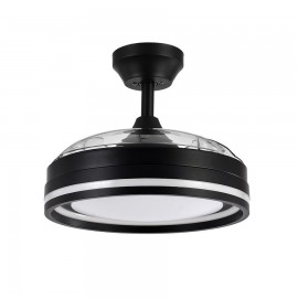 Ventilador Cerrato Dc Negro Plegable 107Ø 72w 3aspas Mando Memoria Y Temporizador 208691309