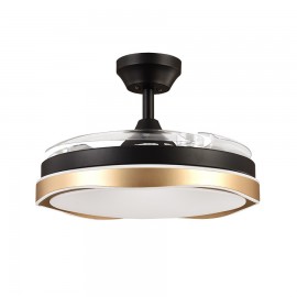 Ventilador Blondi DC Negro-Oro Plegable 107Ø 72w 3aspas Mando Memoria Y Temporizador 208791316