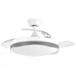 Ventilador Blondi DC Blanco-Gris Plegable 107Ø 72w 3aspas Mando Memoria Y Temporizador 208791328