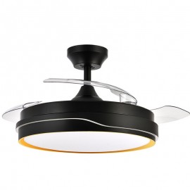 Ventilador Tempano DC Negro -Oro Plegable 107Ø 72w 3aspas Mando Memoria Y Temporizador 208891316