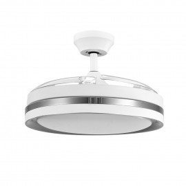 Ventilador Viper DC Blanco-Plata Plegable 107Ø 72w 3aspas Mando Memoria Y Temporizador 208991374