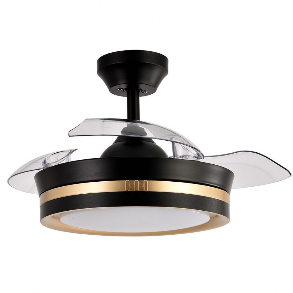 Ventilador Mini Viper DC Negro-Oro Plegable 91Ø 48w Mando Memoria Y Temporizador 208999016
