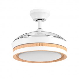 Ventilador Mini Viper DC Blanco-Haya Plegable 91Ø 48w Mando Memoria Y Temporizador 208999068