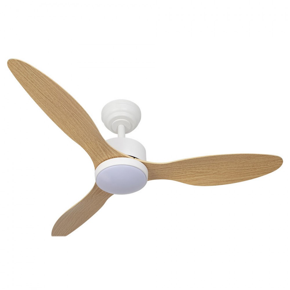 Ventilador Serpa DC Blanco 107Ø 24w 3aspas Haya Mando Regulable Memoria Y Temporizador 209491368