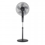 Ventilador Rayo De Pie Gris-Negro 43Ø 60w 5 Aspas Mando y Temporizador 209841028