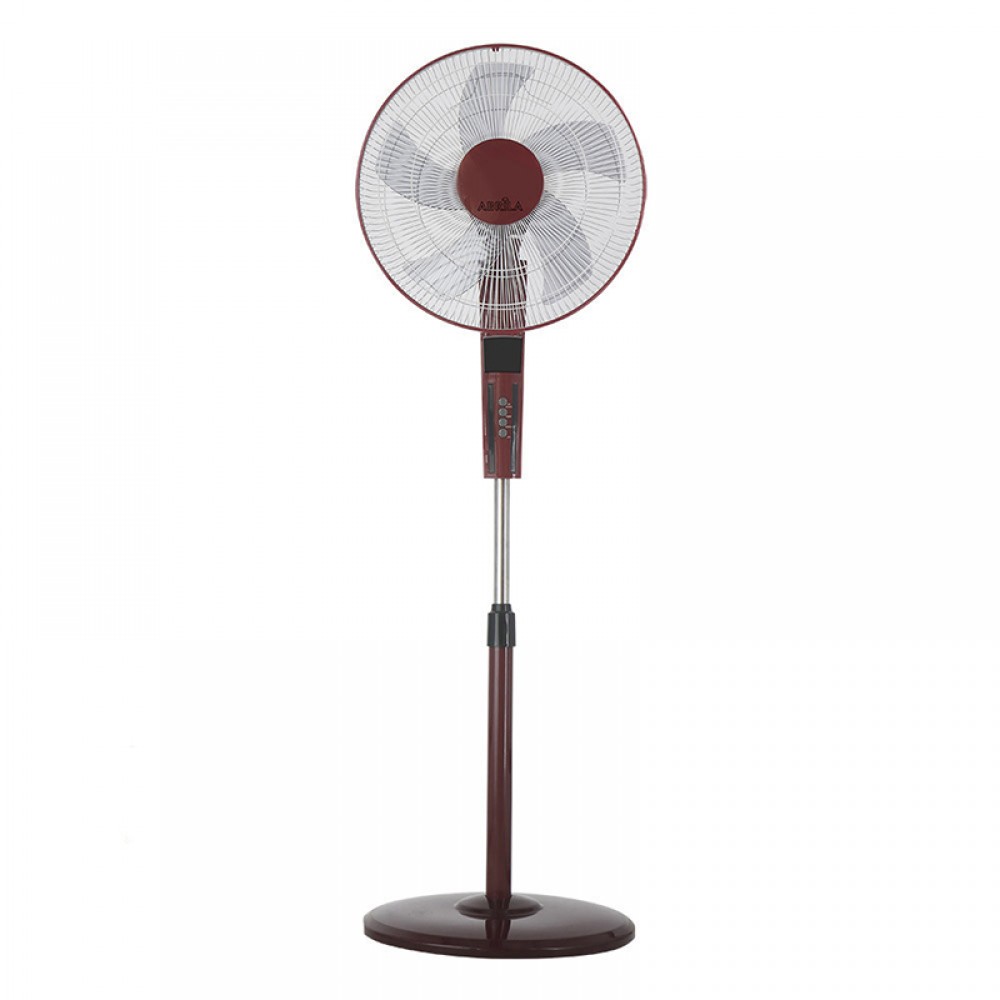 Ventilador Rayo De Pie Burdeos-Negro 43Ø 60w 5 Aspas Mando y Temporizador 209841030
