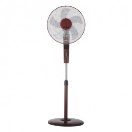 Ventilador Rayo De Pie Burdeos-Negro 43Ø 60w 5 Aspas Mando y Temporizador 209841030