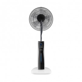 Ventilador Corvo De Pie Blan-negro 43Ø 75w 5Aspas Nebulizador Mando Y Temporizado 210241026