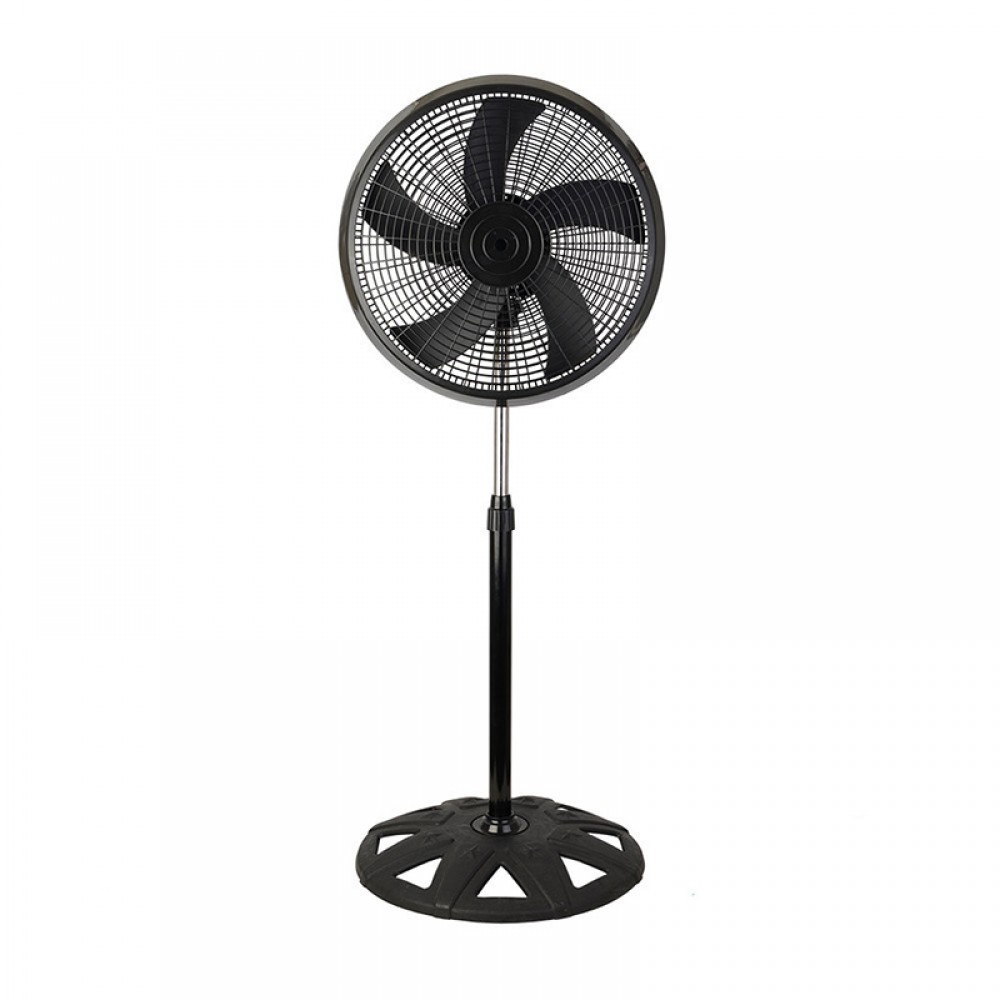Ventilador Agudo De Pie Negro 50Ø 65w 5 Aspas Oscilante Y Rotatorio 210441009