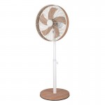 Ventilador Alcañiz De Pie Blanco-Haya 45Ø 50w 5 Aspas Oscilante Y Rotatorio 210541068