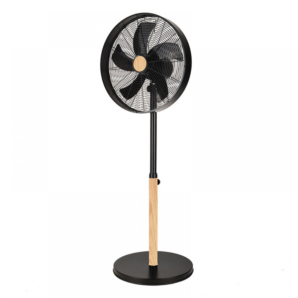 Ventilador Falcon De Pie Negro-Haya 45Ø 50w 5aspas Oscilante Y Rotatorio 210641088