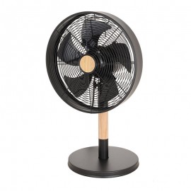 Ventilador Falcon Sobremesa Negro-haya 35Ø 45w 5 Aspas Oscilante Y Rotatorio 210671088