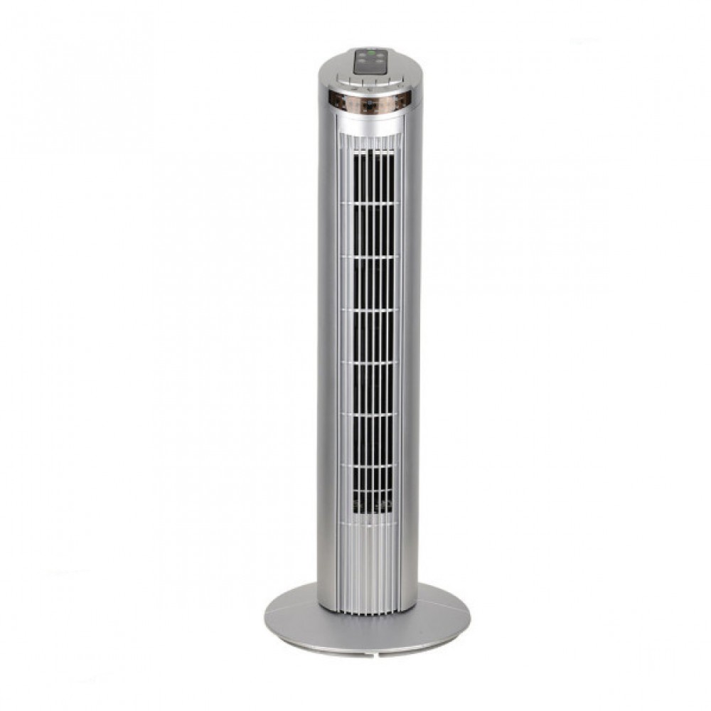 Ventilador Orbigo De Torre Plata 45w Mando Oscilante Temporizador 210771010
