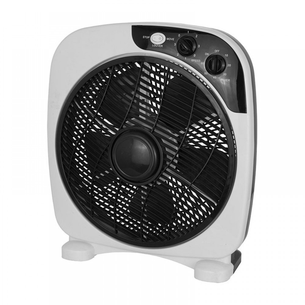 Ventilador Borja Sobremesa Blanco-Negro 37Ø 45w 5 Aspas Temporizador 211171026