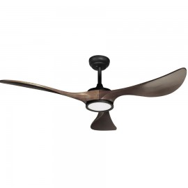 Ventilador Viana DC Negro-Roble 132Ø 18w 3aspas Mando Regulable Memoria Y Temporizador 211991309