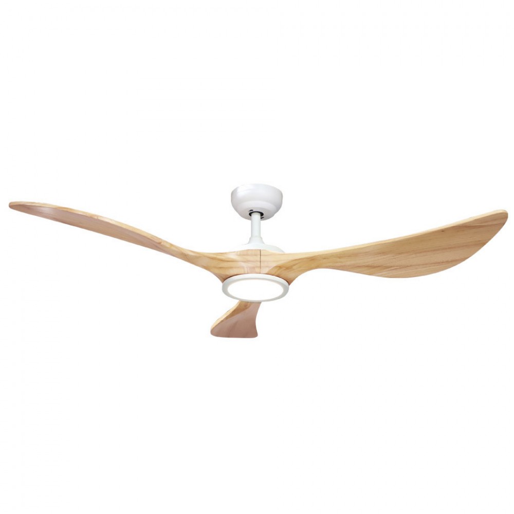 Ventilador Viana DC Blanco-Haya 132Ø 18w 3aspas Mando Regulable Memoria Y Temporizador 211991368