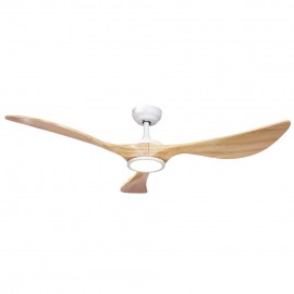 Ventilador Viana DC Blanco-Haya 132Ø 18w 3aspas Mando Regulable Memoria Y Temporizador 211991368