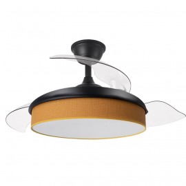 Ventilador Mini Moda DC Negro-Naranja 91Ø 72w Mando Memoria Y Temporizador 212480909
