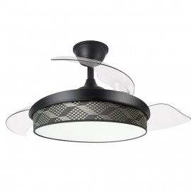 Ventilador Mini Moda DC Negro-Tetris Gris 91Ø 72w Mando Memoria Y Temporizador 212481109