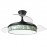 Ventilador Moda DC Negro-Hoja Verde 108Ø 72w 3aspas Mando Memoria Y Temporizador 212490109