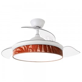 Ventilador Moda DC Blanco-Hoja Caldera 108Ø 72w 3aspas Mando Memoria Y Temporizador 212490201