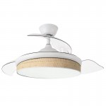 Ventilador Moda DC Blanco-Cañizo Claro 108Ø 72w 3aspas Mando Memoria Y Temporizador 212490601