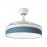 Ventilador Moda DC Blanco-Azul 108Ø 72w 3aspas Mando Memoria Y Temporizador 212490801