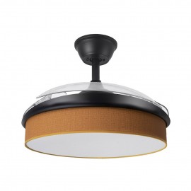 Ventilador Moda DC Negro-Naranja 108Ø 72w 3aspas Mando Memoria Y Temporizador 212490909