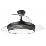 Ventilador Moda DC Negro-Tetris Gris 108Ø 72w 3aspas Mando Memoria Y Temporizador 212491109