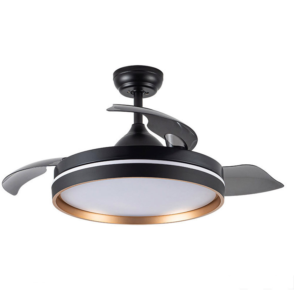 Ventilador Nalon DC Negro-Oro Plegable 109Ø 72w 3aspas Mando Memoria Y Temporizador 213091316