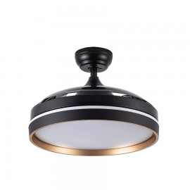 Ventilador Nalon DC Negro-Oro Plegable 109Ø 72w 3aspas Mando Memoria Y Temporizador 213091316